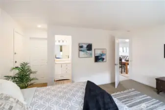 Again, a King size bed, and good closet space.