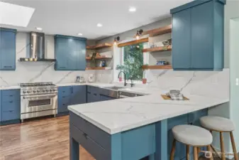 Updated kitchen with a the bells and whistles.  Make sure you check them out.