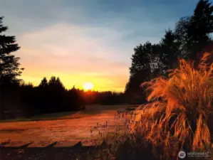 Enjoy sunsets from your covered deck.