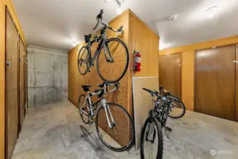 Bike storage too!