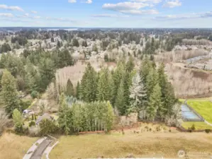 DISTANT VIEW - Looking north from Yelm Hwy. Briggs Village on right.