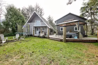 Large backyard