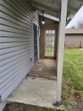 back entrance to bonus room