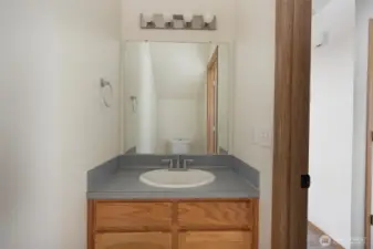 Half bath on main level.