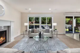 Abundant of natural light flows through the house!