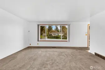 Large living room with great light.