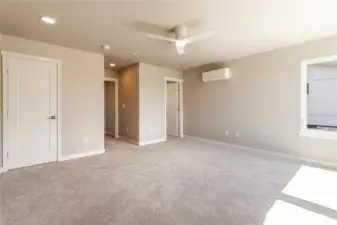 Primary with walk-in closet and ensuite