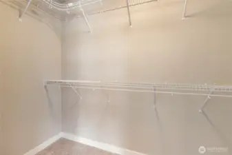 Primary closet with built ins