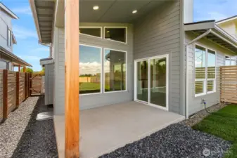 Covered patio for entertaining