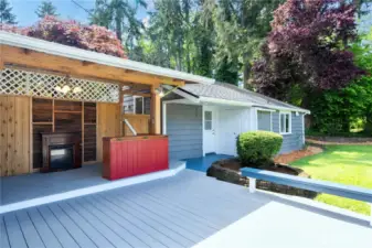 Outdoor entertaining space