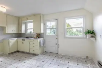 Upstairs Kitchen and Entry
