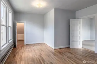 Upstairs Bedroom with walk-in closet