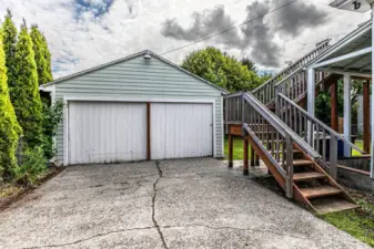 Two car garage