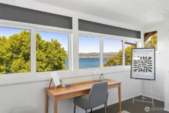 The dormer room is that extra bit of space that steals the show with its lovely lake and mtn views.