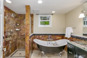 Bathroom in basement.
