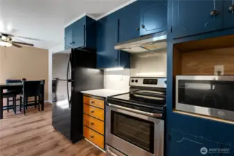 All appliances stay.