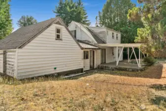 view is the north west side of property.