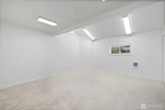 This huge room can be transformed into whatever you imagine. Currently being used as a media/TV room.