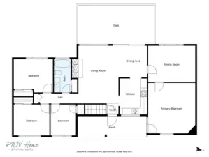 Main level floor plan
