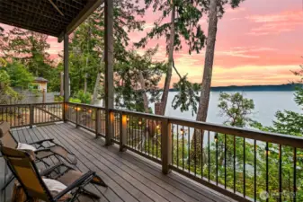 Watch the tides shift from the lower deck.