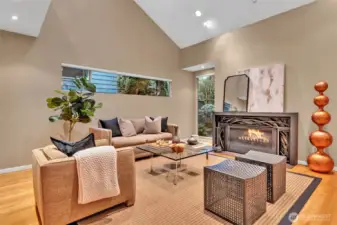 The living space can accommodate your biggest sectional!
