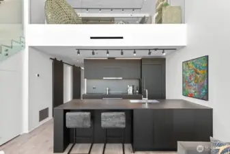 Chef’s Kitchen: Sleek cabinetry, high-end Liebherr & Miele appliances, and designer finishes for a modern culinary experience