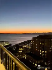 Spectacular sunsets from the balcony