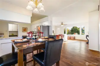 Eating area off kitchen