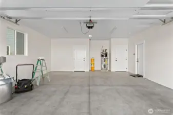 spacious garage