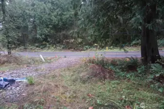 Looking towards main road