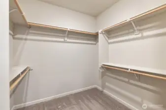 Primary walk-in closet