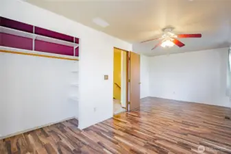 This is more of the big 3rd Bedroom- plenty of space for an office nook, playroom area, or even another lounging or gaming space.