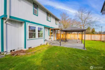 Covered patio, gazebo and additional deck area is ready for entertaining.