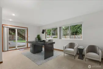 Office Space or Flex Space in Basement with Walk Out to Yard