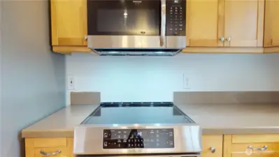 Upgraded stainless ceramic cooktop stove and oven