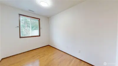 Second of three bedrooms.  This one also overlooks the front yard.