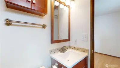 Primary 3/4 bath ensuite.