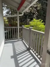 Step out to the deck for morning coffee.