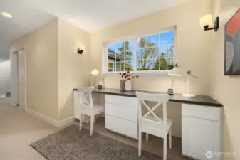 Second floor hall desk space.