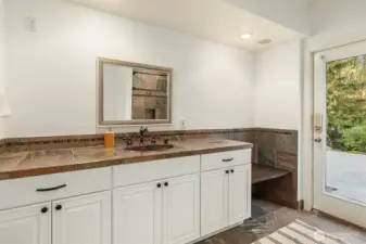 Lower level bathroom.