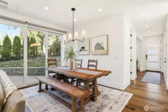 Dining area made for entertaining
