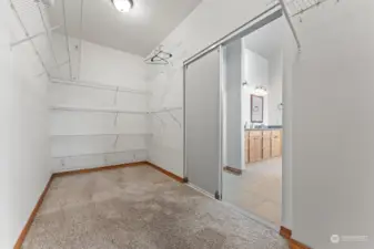 Primary walk in closet