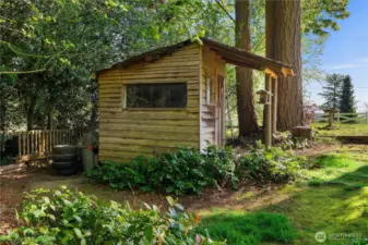 Quaint outbuilding.