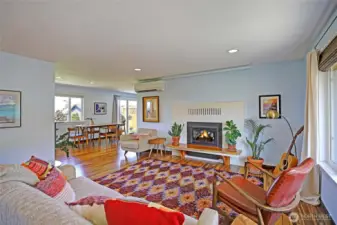 Bamboo Floors and Gas Fireplace~