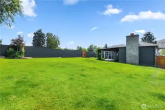 Large Fenced Backyard, Manicured Grounds, Irrigation System