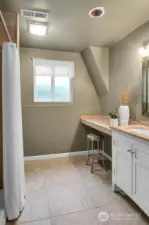Main bath on the first floor.