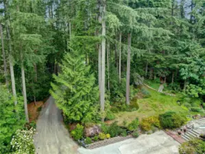 Enter the property through a winding entrance.