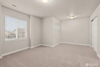 Oversized room on upper floor, with the flexibility to be a game room or perhaps a large 5th bedroom