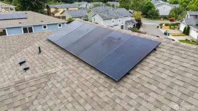 Solar panels are standard as an added energy feature.