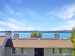 This incredible, western facing condo has fantastic Lake Washington, Olympic Mountain and Seattle skyline views. Enjoy your morning coffee with big lake views from your private balcony. Watch the sun set over Lake Washington and a few of Seattle’s most notable neighborhoods - Laurelhurst, Windermere and Sandpoint - from the comfort of your living area. A perfect way to end the day. You won’t want to miss the Space Needle and Downtown Bellevue’s 4th of July fireworks shows that can clearly be seen from your new home!